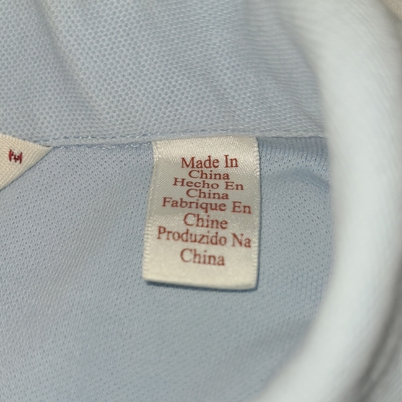 Original Penguin Pale Blue Chest Pocket With Penguin Logo Polo M - Picture 7 of 9